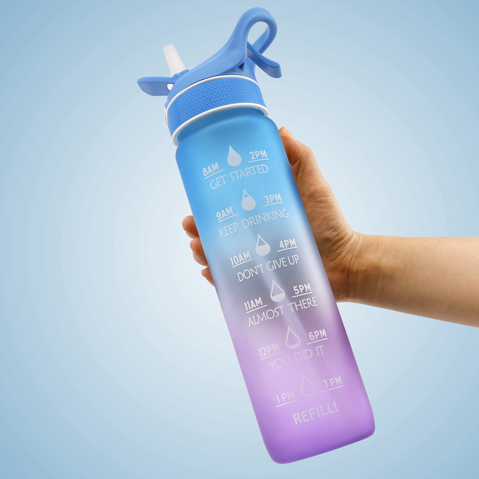 Sports Straw Water Bottle.