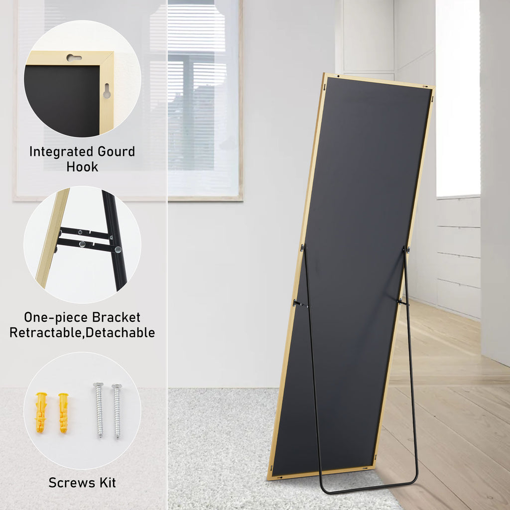 Aluminum Frame Standing Mirror