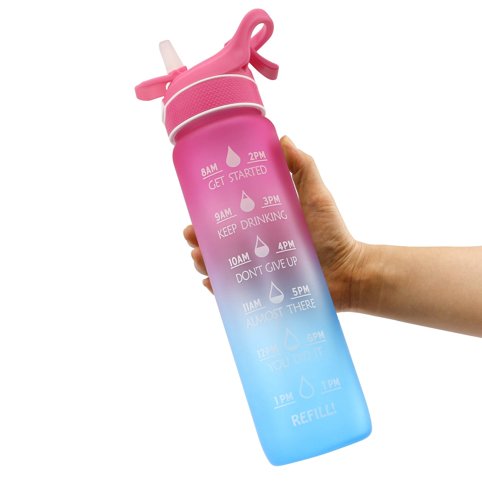 Sports Straw Water Bottle.