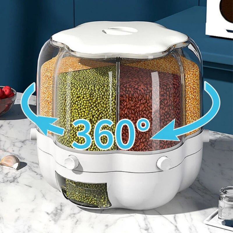 360° Rotating Rice & Cereal Container