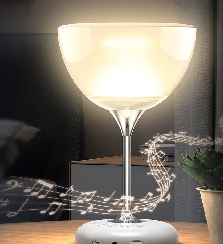 RGB Wine Glass LED Lamp Speaker