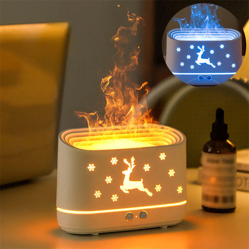 Elk Flame Humidifier Diffuser Lamp.