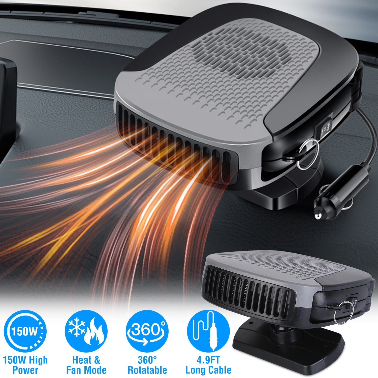12V Car Heater & Cooling Fan