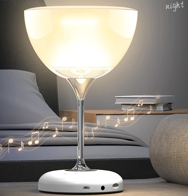 RGB Wine Glass LED Lamp Speaker