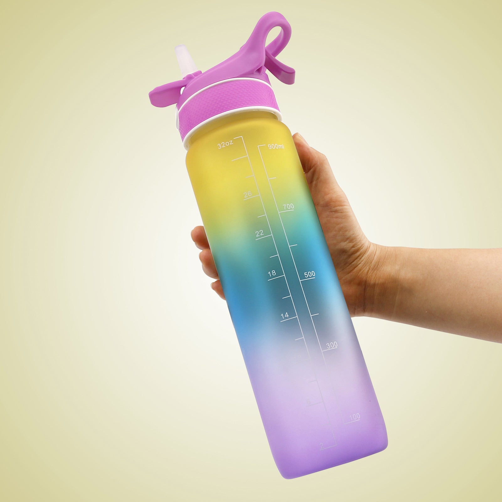 Sports Straw Water Bottle.