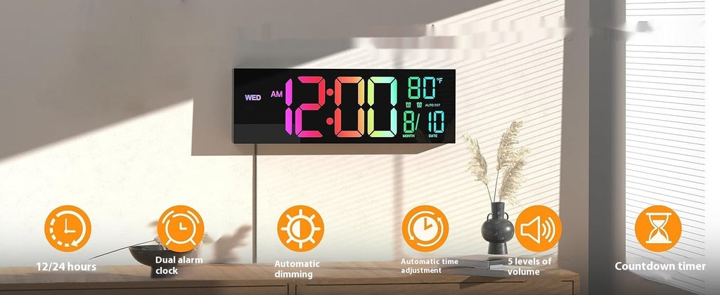 Modern Large LED Wall Clock