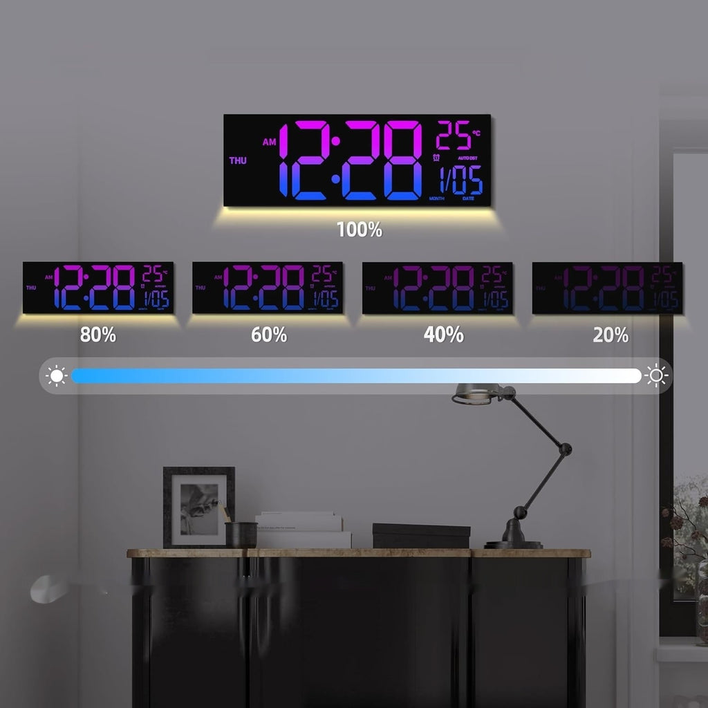 Modern Large LED Wall Clock