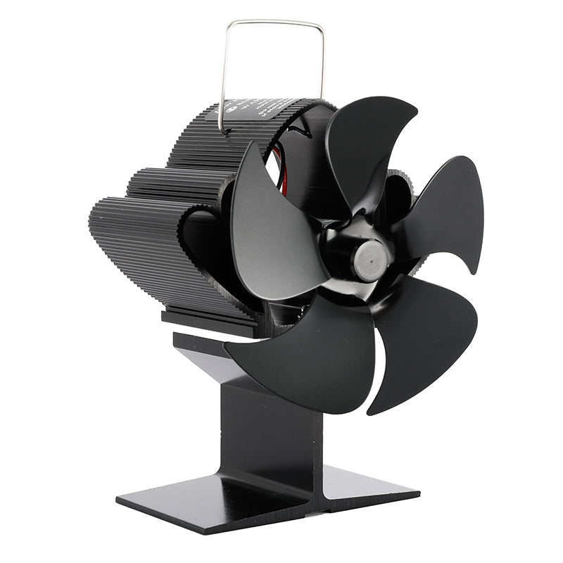 5-Blade Heat-Powered Stove Fan