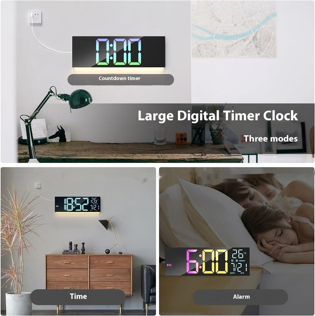 Modern Large LED Wall Clock