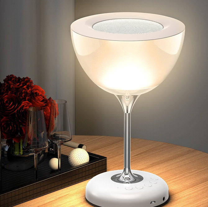 RGB Wine Glass LED Lamp Speaker