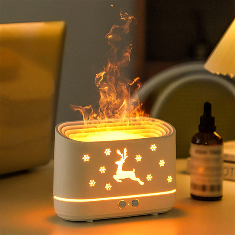 Elk Flame Humidifier Diffuser Lamp.