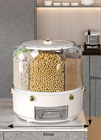 360° Rotating Rice & Cereal Container