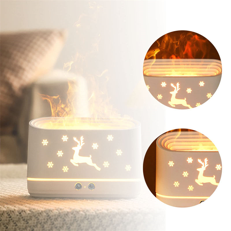 Elk Flame Humidifier Diffuser Lamp.