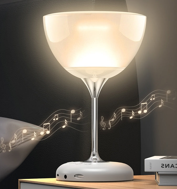 RGB Wine Glass LED Lamp Speaker
